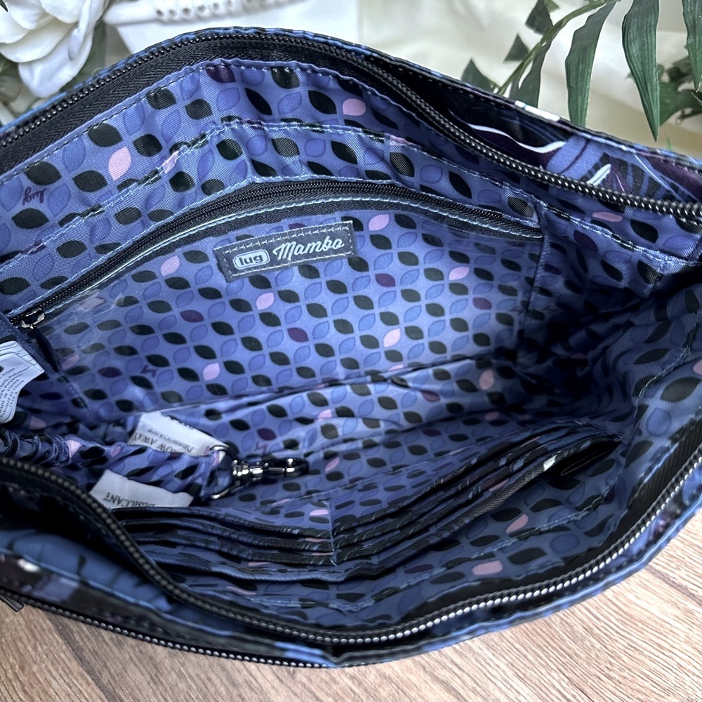 Lug 2 Pc. Bundle Blue Leaf Mambo Crossbody & Blue Leaf Adagio Crossbody Bags - Picture 10 of 16